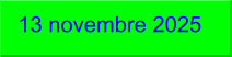 13 novembre 2025