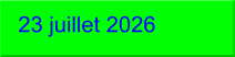 23 juillet 2026